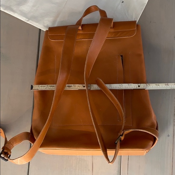 NEW! Le Bas Leather Backpack - Tan main image 12